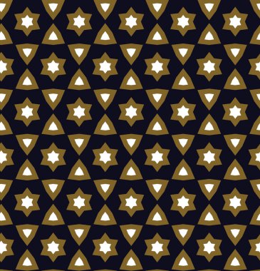 Geometrik süslemeli vektör deseni. Kusursuz tasarım dokusu 