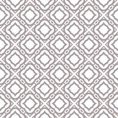 Geometrik süslemeli vektör deseni. Kusursuz tasarım dokusu