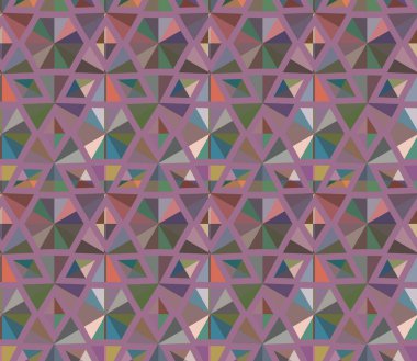 Geometrik süslemeli vektör deseni. Kusursuz tasarım dokusu 