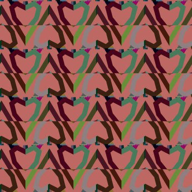 Geometrik süslemeli vektör deseni. Kusursuz tasarım dokusu 