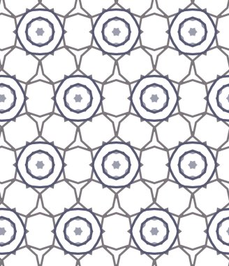 Geometrik süslemeli vektör deseni. Kusursuz tasarım dokusu 