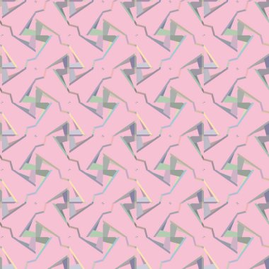 Geometrik süslemeli vektör deseni. Kusursuz tasarım dokusu 