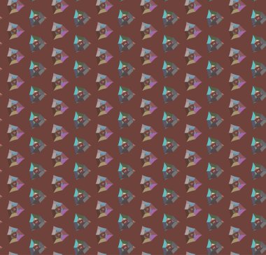 Geometrik süslemeli vektör deseni. Kusursuz tasarım dokusu 