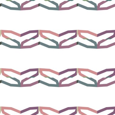 Geometrik süslemeli vektör deseni. Kusursuz tasarım dokusu 