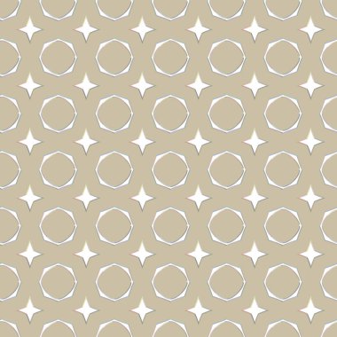 Geometrik süslemeli vektör deseni. Kusursuz tasarım dokusu 