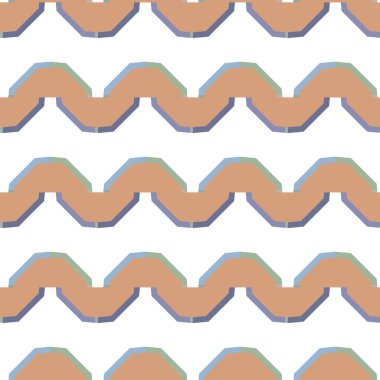 Geometrik süslemeli vektör deseni. Kusursuz tasarım dokusu 