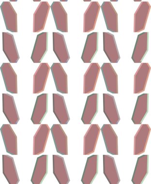 Geometrik süslemeli vektör deseni. Kusursuz tasarım dokusu 