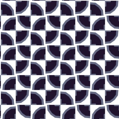 Geometrik süslemeli vektör deseni. Kusursuz tasarım dokusu 
