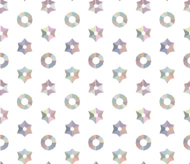 Geometrik süslemeli vektör deseni. Kusursuz tasarım dokusu 