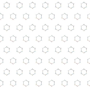 Geometrik süslemeli vektör deseni. Kusursuz tasarım dokusu