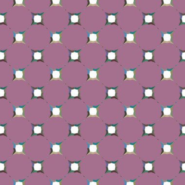 Geometrik süslemeli vektör deseni. Kusursuz tasarım dokusu 