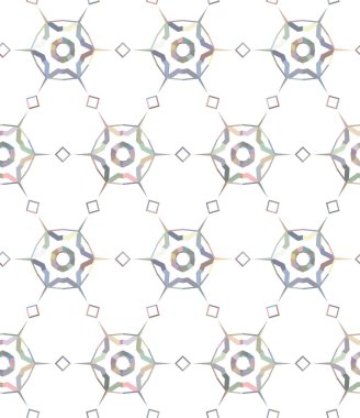 Geometrik süslemeli vektör deseni. Kusursuz tasarım dokusu 