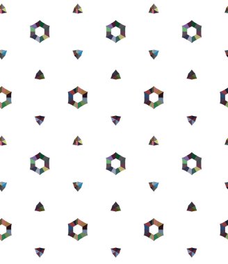 Geometrik süslemeli vektör deseni. Kusursuz tasarım dokusu