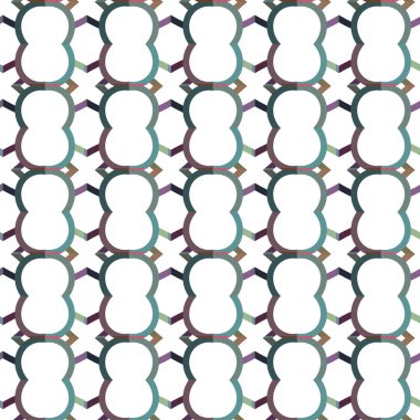 Geometrik süslemeli vektör deseni. Kusursuz tasarım dokusu 