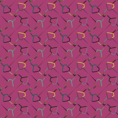 Geometrik süslemeli vektör deseni. Kusursuz tasarım dokusu