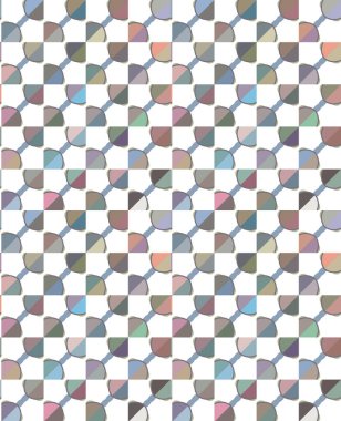 Geometrik süslemeli vektör deseni. Kusursuz tasarım dokusu 