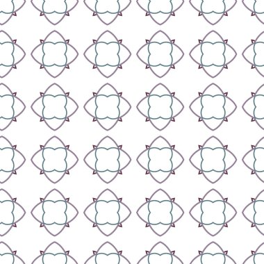 Geometrik süslemeli vektör deseni. Kusursuz tasarım dokusu