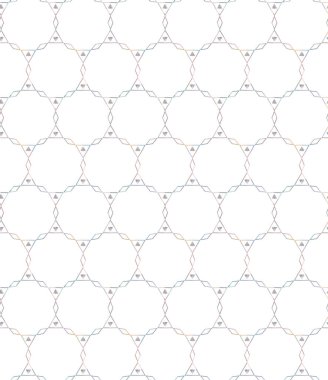 Geometrik süslemeli vektör deseni. Kusursuz tasarım dokusu 