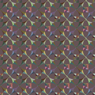 Geometrik süslemeli vektör deseni. Kusursuz tasarım dokusu
