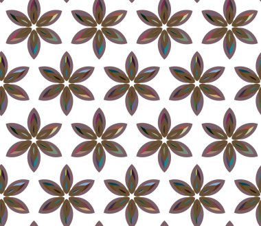 Geometrik süslemeli vektör deseni. Kusursuz tasarım dokusu 