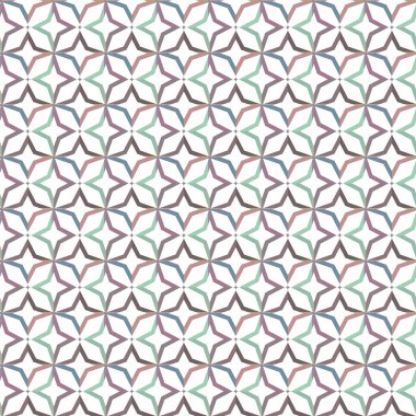 Geometrik süslemeli vektör deseni. Kusursuz tasarım dokusu 