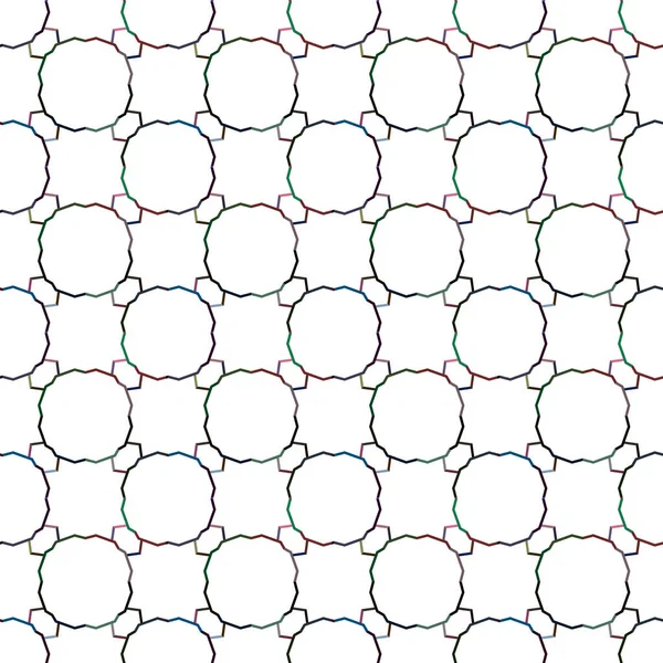 Geometrik Süslemeli Vektör Deseni Kusursuz Tasarım Dokusu — Stok Vektör