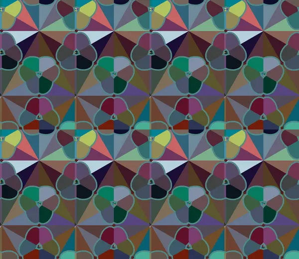 Patrón Vectorial Ornamental Geométrico Textura Diseño Sin Costuras — Archivo Imágenes Vectoriales