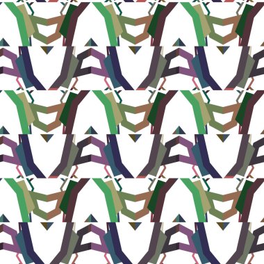 Geometrik süslemeli vektör deseni. Kusursuz tasarım dokusu 