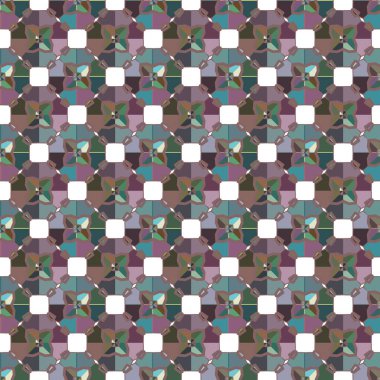 Geometrik süslemeli vektör deseni. Kusursuz tasarım dokusu 