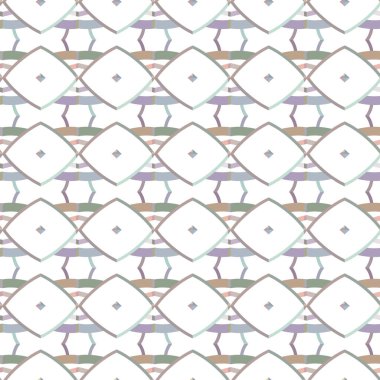 Geometrik süslemeli vektör deseni. Kusursuz tasarım dokusu