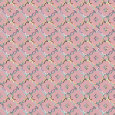 Geometrik süslemeli vektör deseni. Kusursuz tasarım dokusu