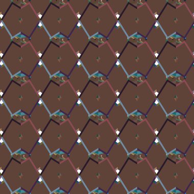 Geometrik süslemeli kusursuz desen. vektör illüstrasyonu