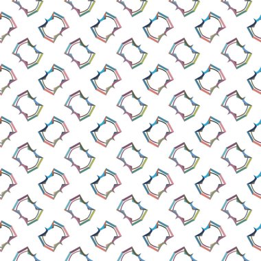 Geometrik süslemeli vektör deseni. Kusursuz tasarım dokusu 