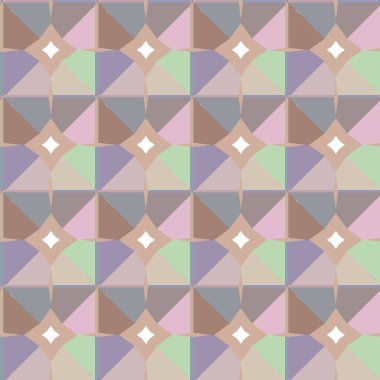 Geometrik süslemeli vektör deseni. Kusursuz tasarım dokusu 