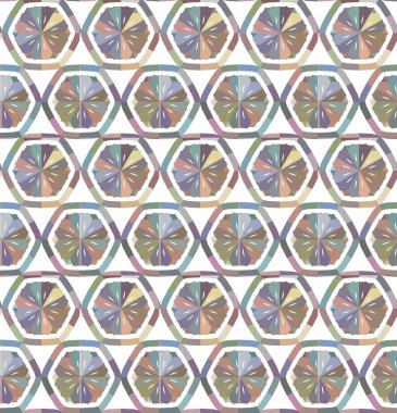 Geometrik süslemeli vektör deseni. Kusursuz tasarım dokusu 