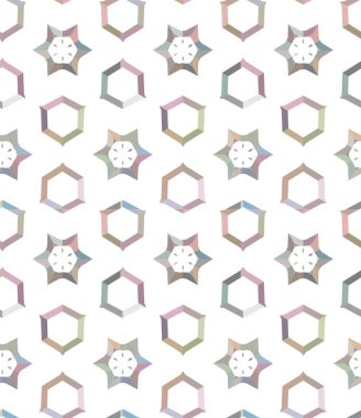 Geometrik süslemeli vektör deseni. Kusursuz tasarım dokusu 