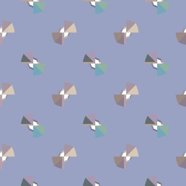 Geometrik süslemeli vektör deseni. Kusursuz tasarım dokusu 