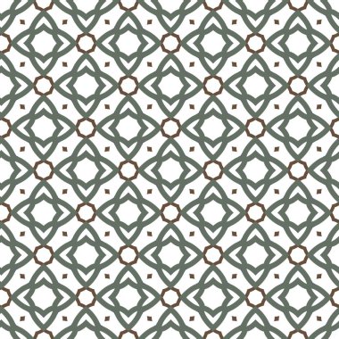 Geometrik süslemeli vektör deseni. Kusursuz tasarım dokusu 