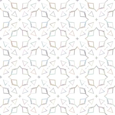 Geometrik süslemeli vektör deseni. Kusursuz tasarım dokusu 