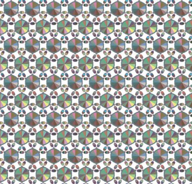 Geometrik süslemeli vektör deseni. Kusursuz tasarım dokusu 