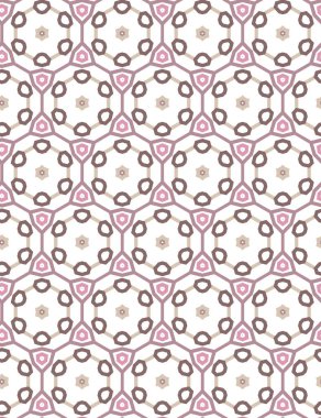 Geometrik süslemeli vektör deseni. Kusursuz tasarım dokusu 