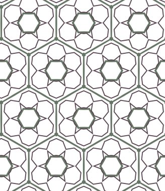 Geometrik süslemeli vektör deseni. Kusursuz tasarım dokusu 