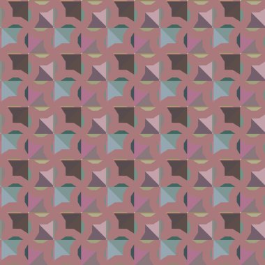 Geometrik süslemeli vektör deseni. Kusursuz tasarım dokusu