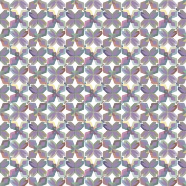 Geometrik süslemeli vektör deseni. Kusursuz tasarım dokusu 