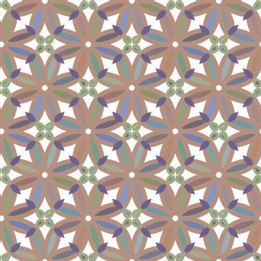 Geometrik süslemeli vektör deseni. Kusursuz tasarım dokusu 