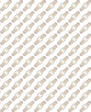 Geometrik süslemeli vektör deseni. Kusursuz tasarım dokusu 