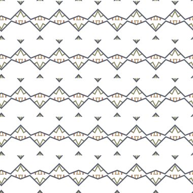 Geometrik süslemeli vektör deseni. Kusursuz tasarım dokusu 