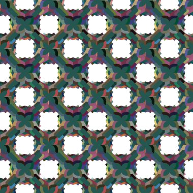 Geometrik süslemeli vektör deseni. Kusursuz tasarım dokusu 