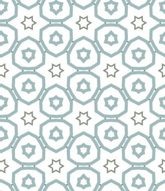 Geometrik süslemeli vektör deseni. Kusursuz tasarım dokusu 