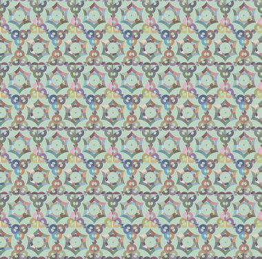 Geometrik süslemeli vektör deseni. Kusursuz tasarım dokusu